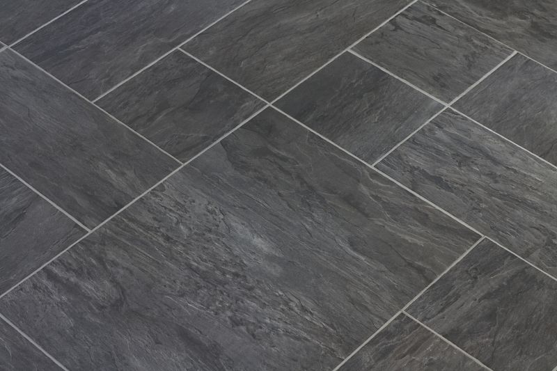 Slate Tile Floor Installation